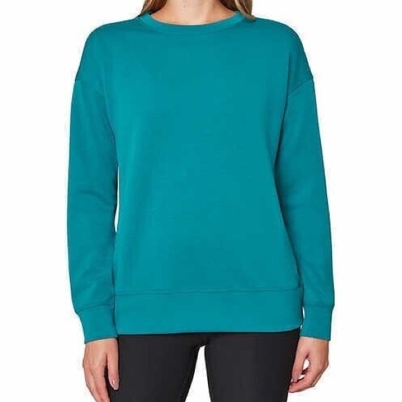 Mondetta Tops - Mondetta teal green sweatshirts XL Scuba crewneck top